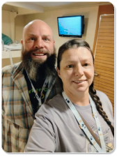 The owners of M & M Outdoors Campground, Mark & Michelle.