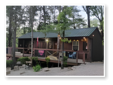 A picture of both of our cabins