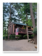 Outside view of one of our cabins.